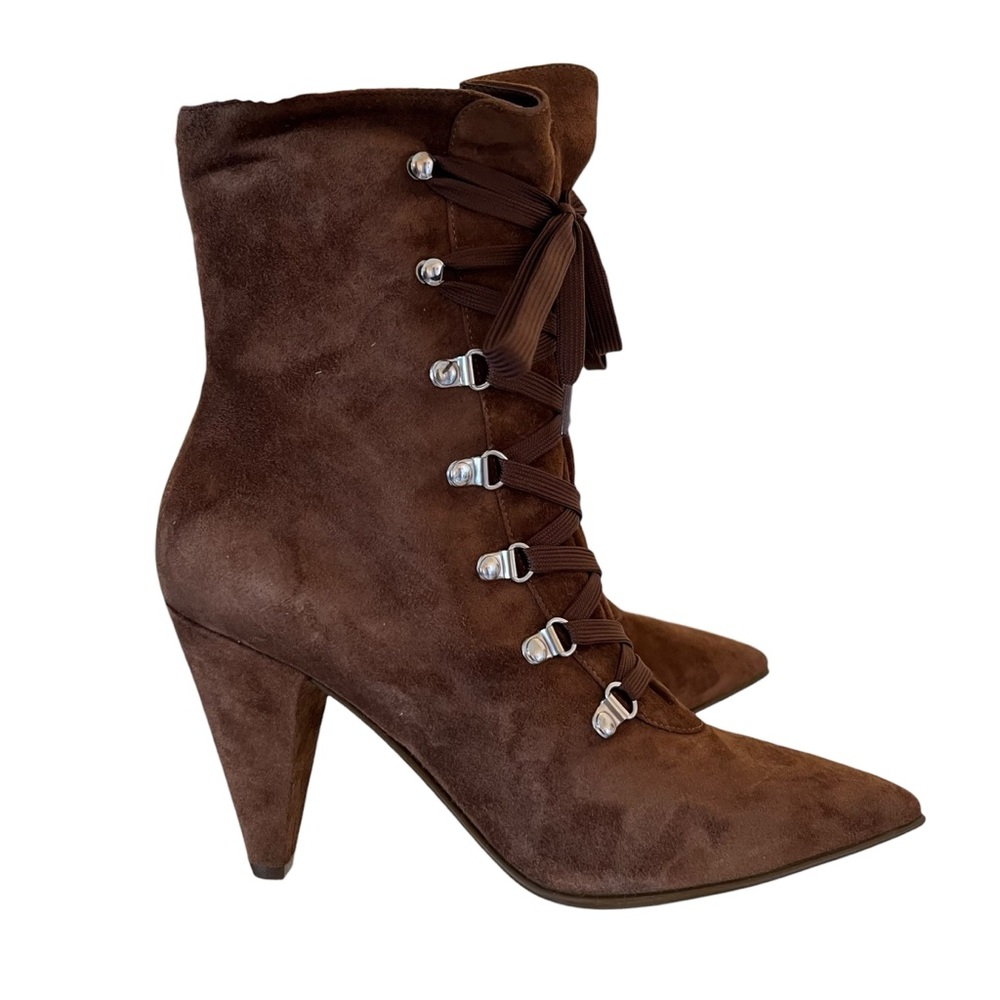 Gianvito Rossi Brown Suede Boots size 37 new